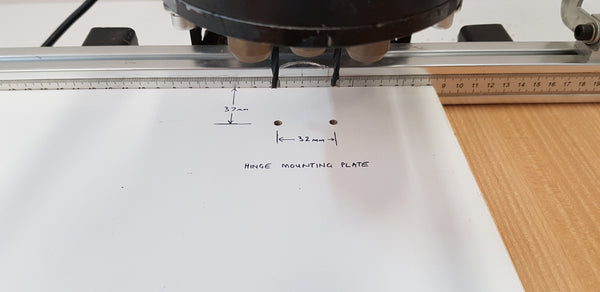 Hinge Drilling Machine - Tripani UT48E - suit European style hinges (Drill pattern 48mm x 5.5mm)