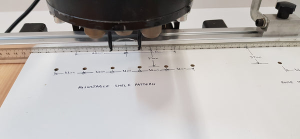 Hinge Drilling Machine - Tripani UT48E - suit European style hinges (Drill pattern 48mm x 5.5mm)