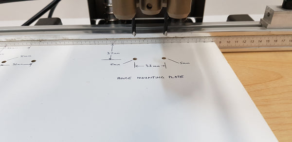 Hinge Drilling Machine - Tripani UT52H- suit Hettich style hinges (Drill pattern 52mm x 5.5mm)
