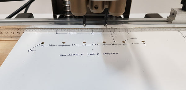 Hinge Drilling Machine - Tripani UT52H- suit Hettich style hinges (Drill pattern 52mm x 5.5mm)