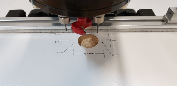 Hinge Drilling Machine - Tripani AH100 - suit some European style hinges (Drill pattern 48mm x 5.5mm)