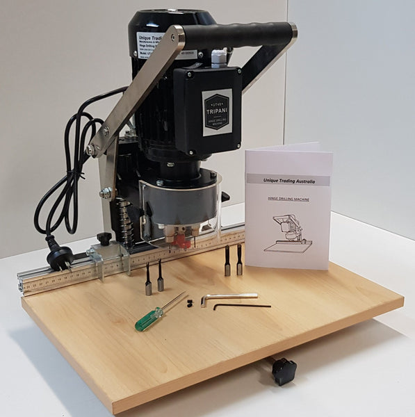 Hinge Drilling Machine - Tripani UT48E - suit European style hinges (Drill pattern 48mm x 5.5mm)